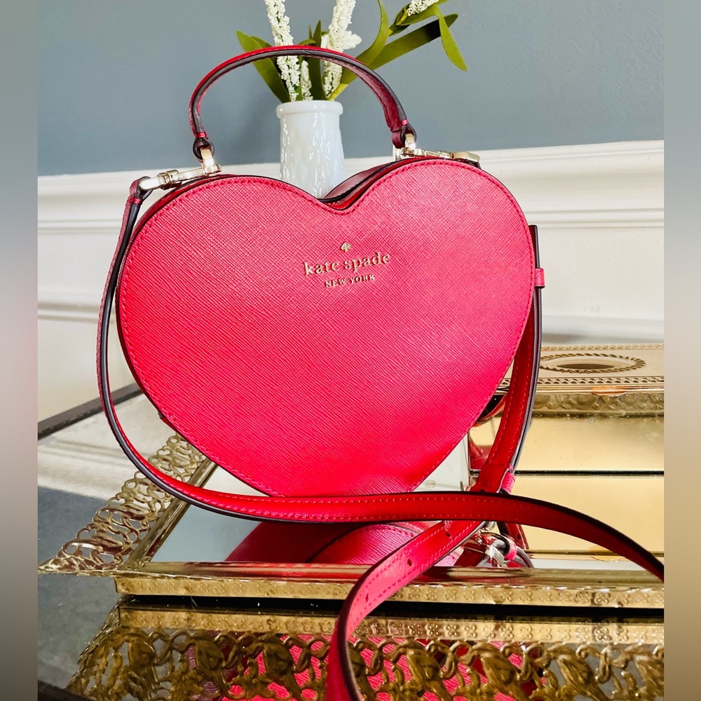 Kate Spade Red Heart-Shaped Bag - Picture 2 of 12